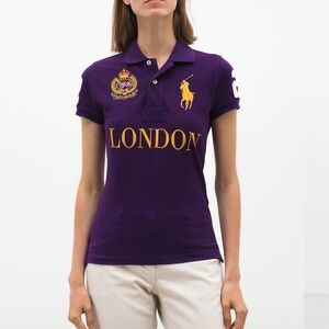 Vintage London Big Pony The Skinny Polo Size Large